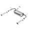 Borla 12-14 WRANGLER 3.6L AT/MT 4WD S SQ RL AC SR ATAK 2.5IN, 2IN TIP 3.5IN SQ X 8IN 11860 - alternate 1